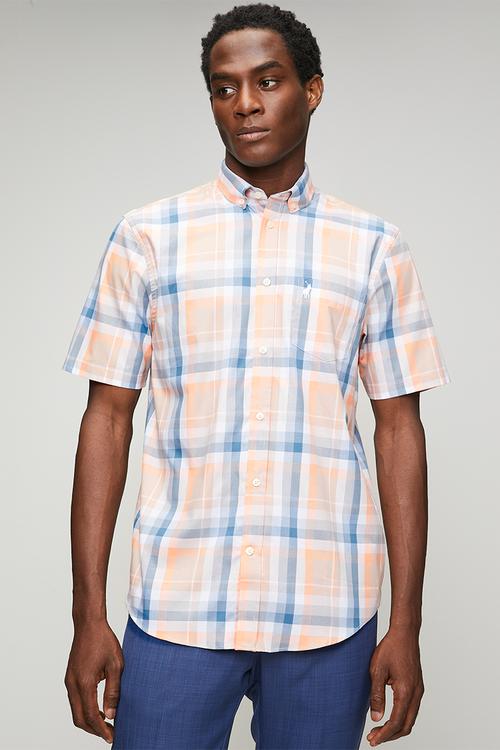 MENS SS CHECK SHIRT - Multi