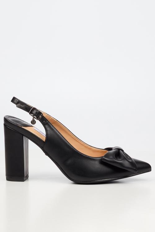 Narissa 1 bow slingback heel - black