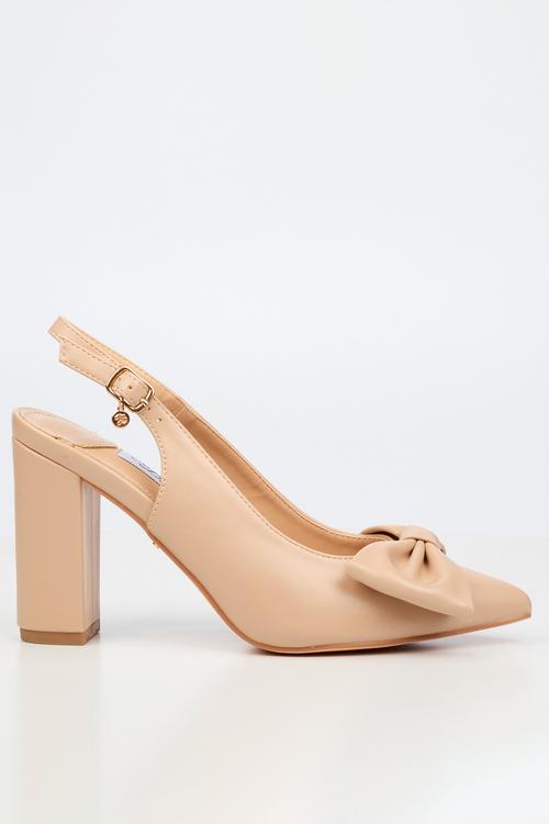 Narissa 1 bow slingback heel - natural