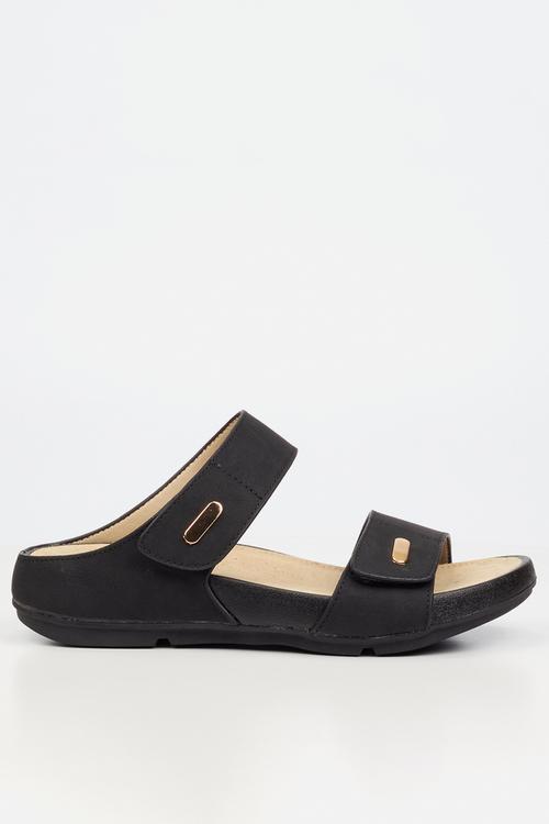 Wander 2 velcro strap sandal - black