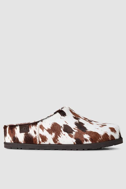 Otzo Western Clog - brown & white