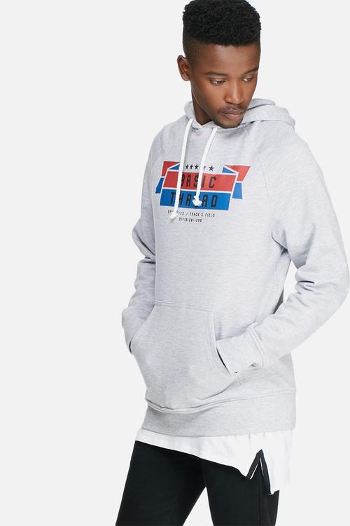 Graphic pullover hoodie sweat