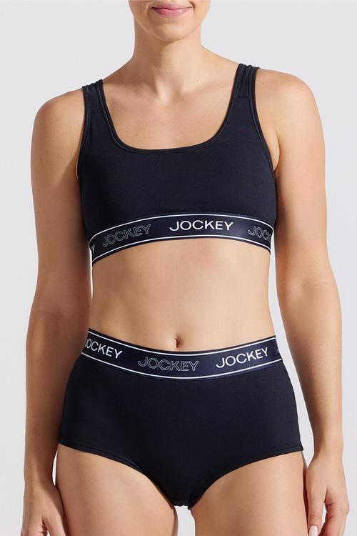 Monochrome crop top - black