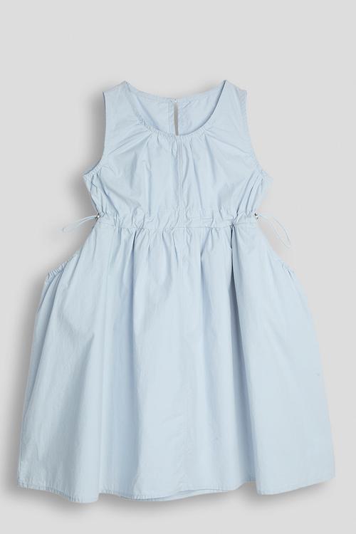 Drawstring waist dress - powder blue