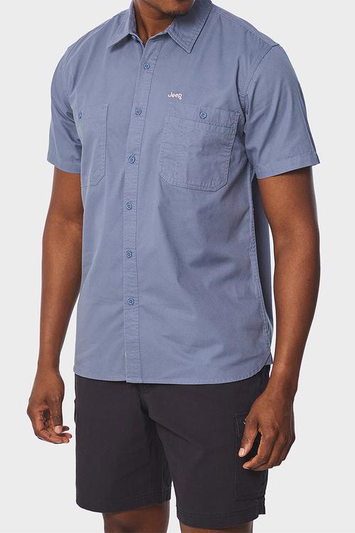 Workshirt Short Sleeve- Blue
