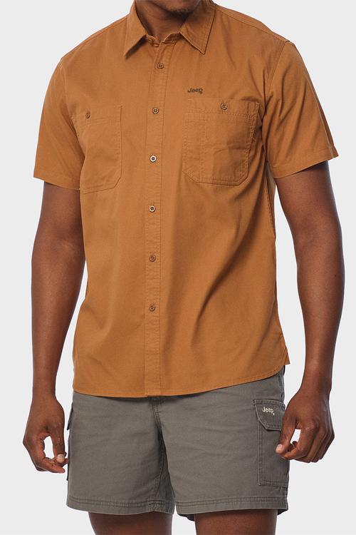 Workshirt Short Sleeve- Brown