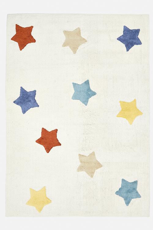 Tufted Star Rug Multi