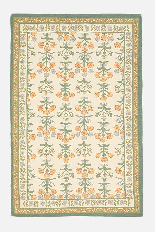 Cottage  Cotton Printed Rug Mutli