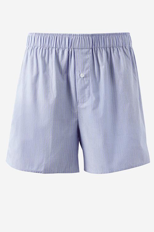 Mens Boxer Short - Blue/White Stripe