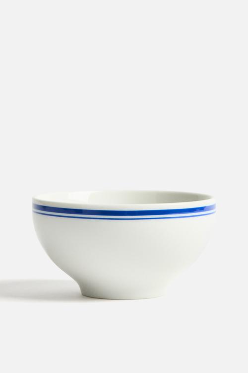 Small porcelain bowl - white/blue