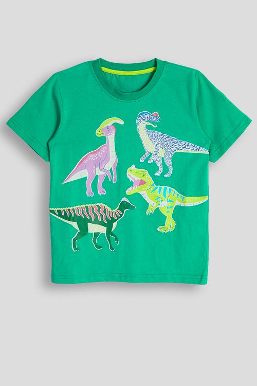Assorted dino graphic tee - green