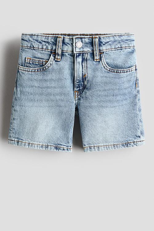 Denim shorts - pale denim blue