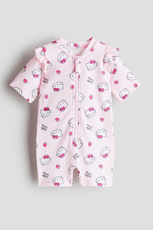 Upf 50 swimsuit - light pink/hello kitty