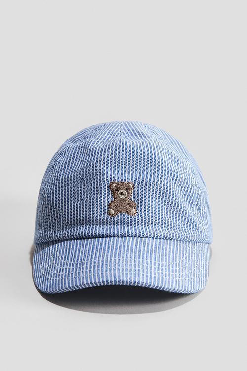 Cotton cap - light blue/teddy bear