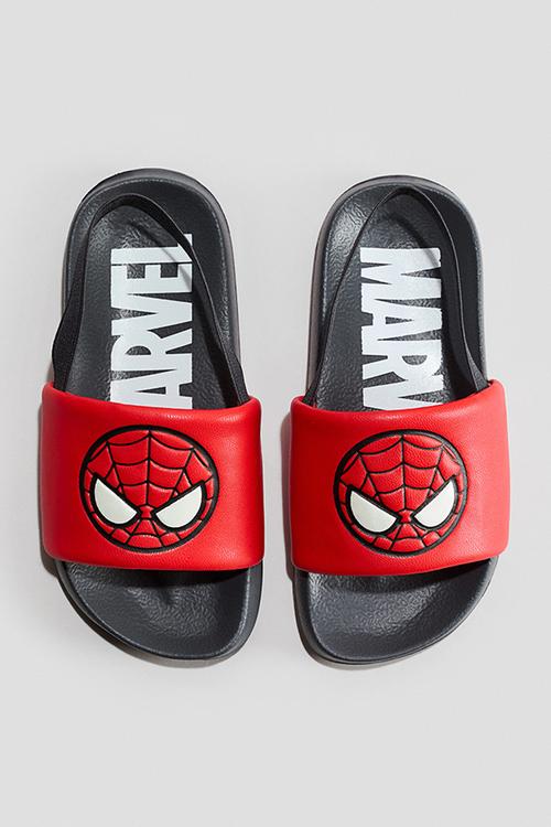 Pool slides - red/spider-man