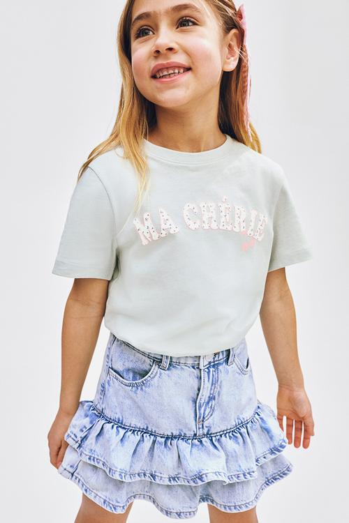 Printed t-shirt - light green/ma ch?rie