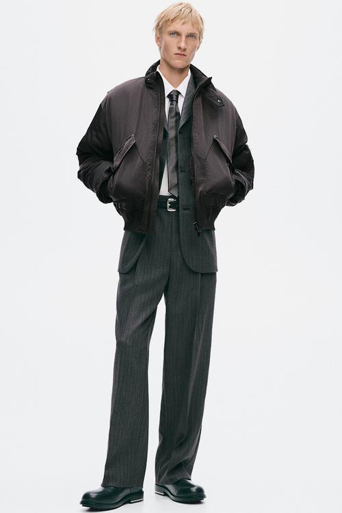 H&M Atelier:  Padded bomber jacket - dark brown