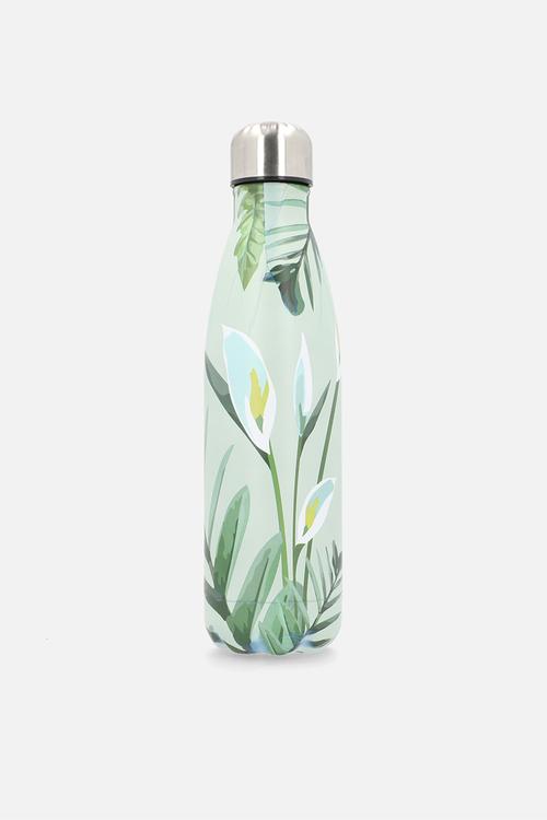 Mint Floral Stainless Steel Vacuum Flask Bottle 500ml
