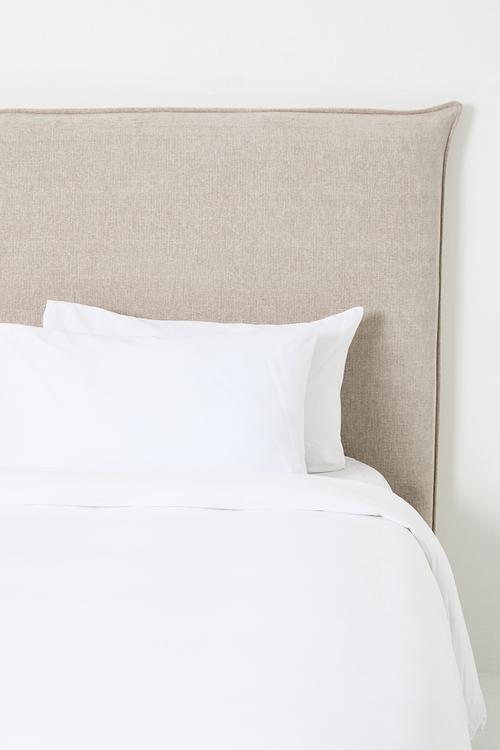 Sabie Slip Cover Headboard Plush Linen - Natural
