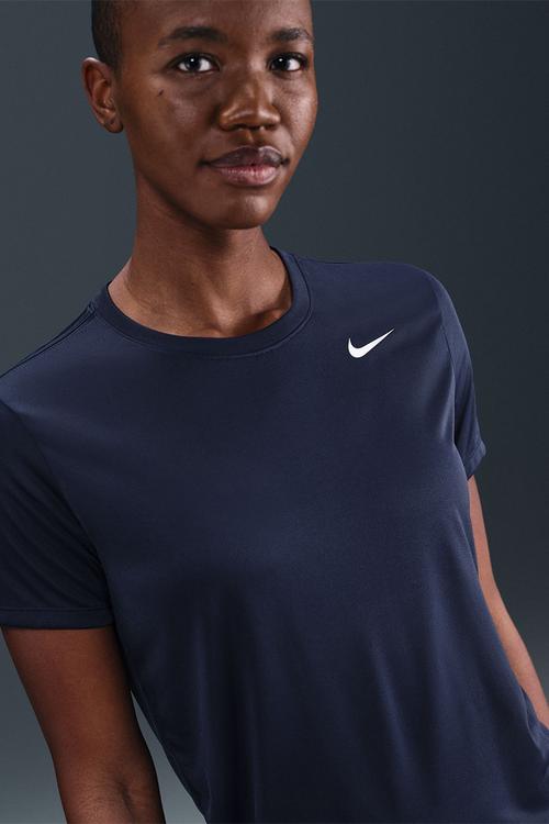W Nike Dri-Fit T-shirt - Midnight Navy/White