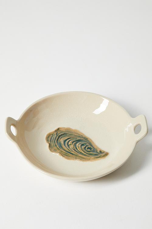 Stoneware Oyster Bowl - Natural