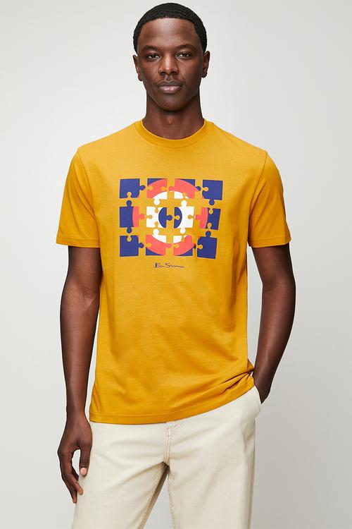 Puzzle Target Tee Shirt - Dijon