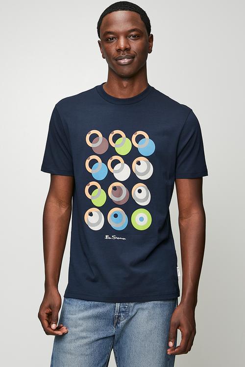 Target Shadow Tee Shirt - Navy