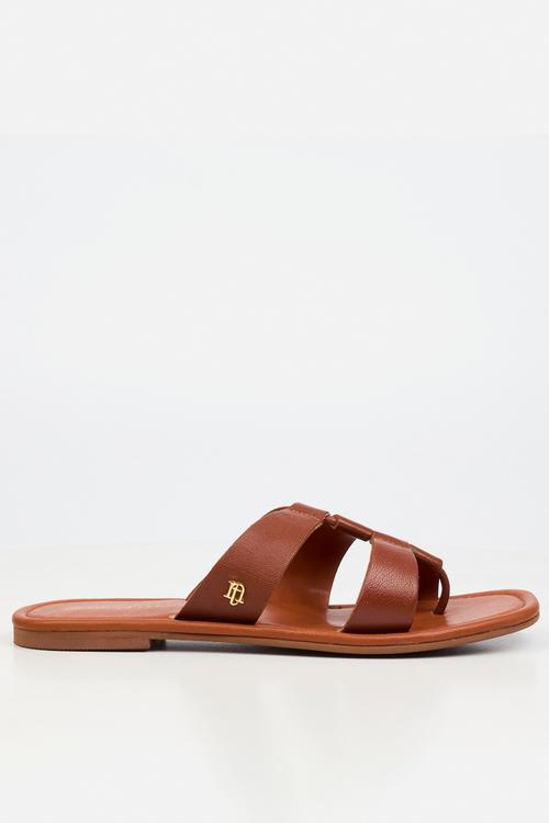 Amalfi 1 Leather Slide Sandal - Tan