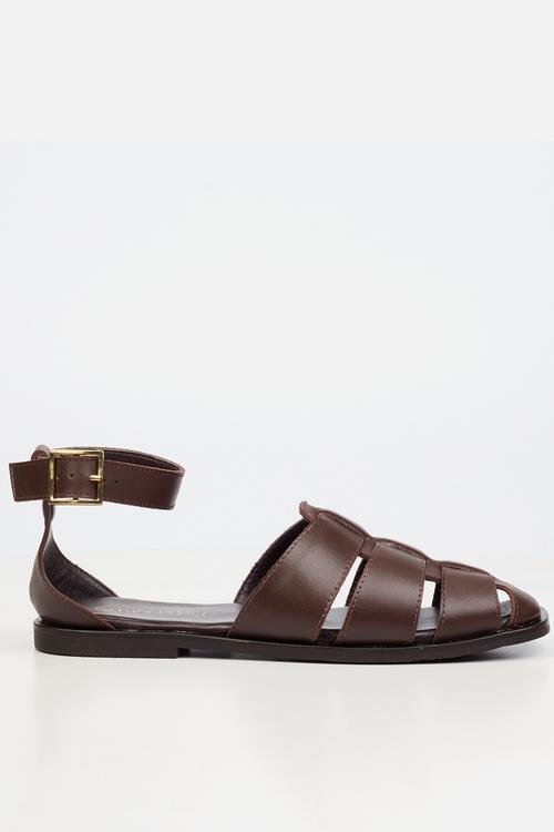 Silvia 1 Leather Fisherman - Chocolate