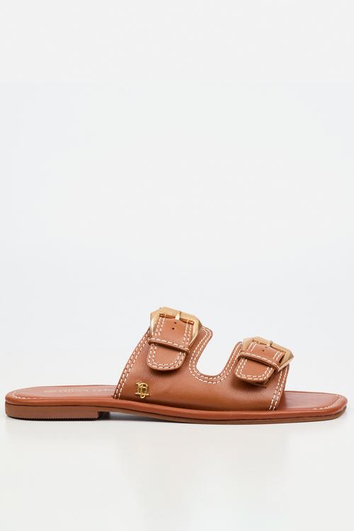 Toledo 1 Leather Slide Sandal - Tan