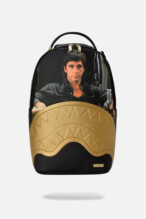 Scarface Gold Embossed Backpack - Black Multi