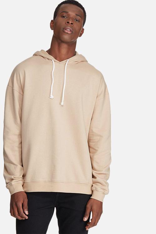 Oversized drop shoulder pullover hoodie sweat