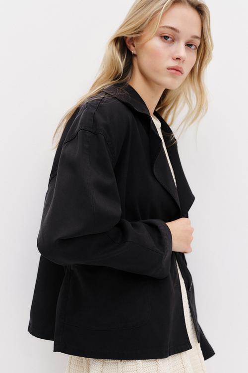 Twill jacket - charcoal grey
