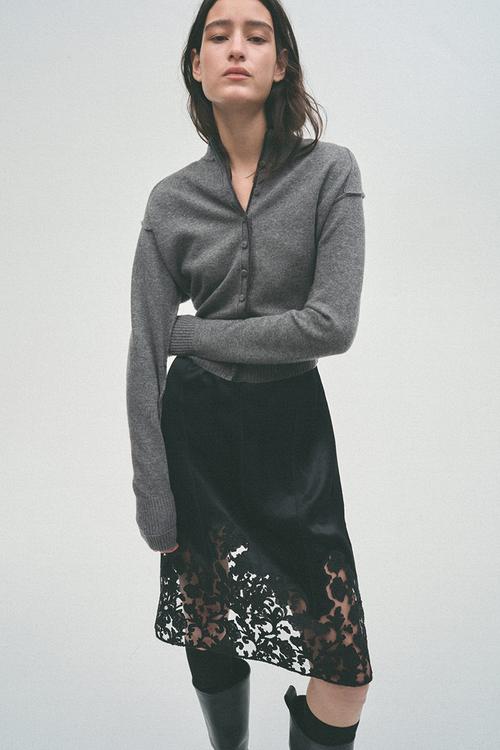 H&M Studio:  Merino wool cardigan - grey marl