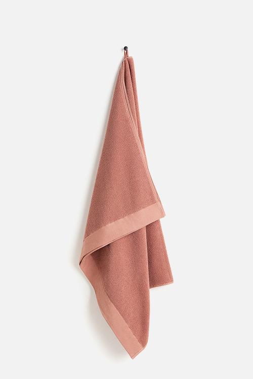 Cotton terry bath sheet - orange