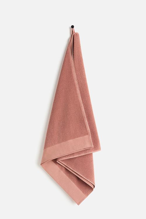 Cotton terry bath towel - orange