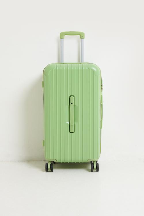 Ribbed trolley bag - avocado green