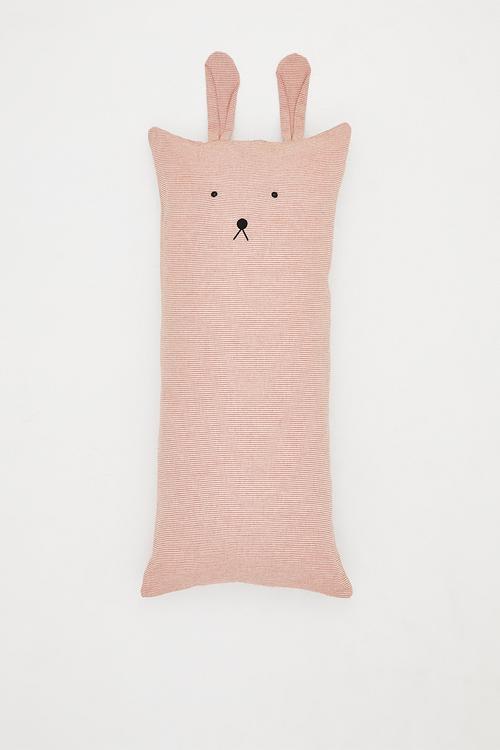 Long cat pillow - pink stripe