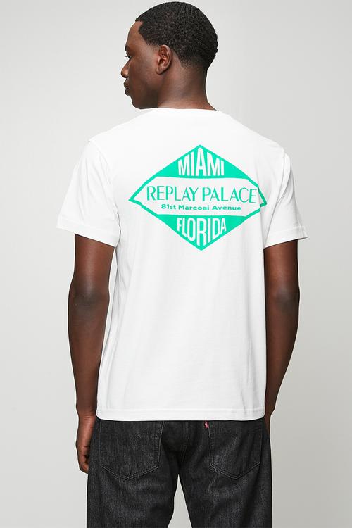 Miami Print T-Shirt - White
