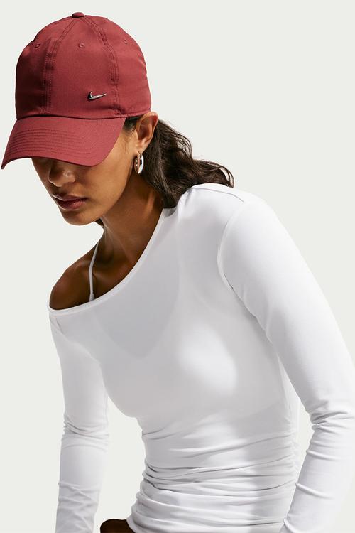 W Nk Long-Sleeve Fitted Top - White