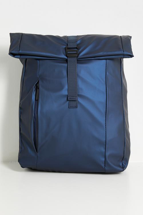 Roll-top backpack - dk blue