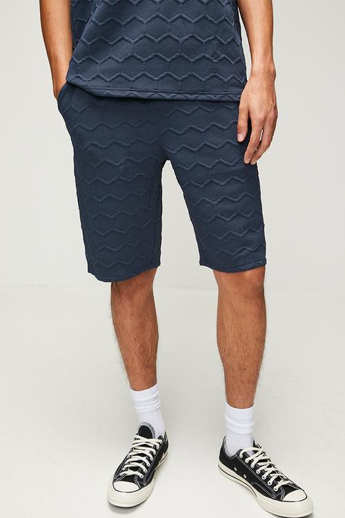 Side Pocket Fashion Track Short-Midnight