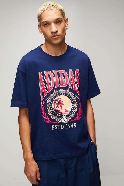 Varsity Crest Tee - Dark Blue