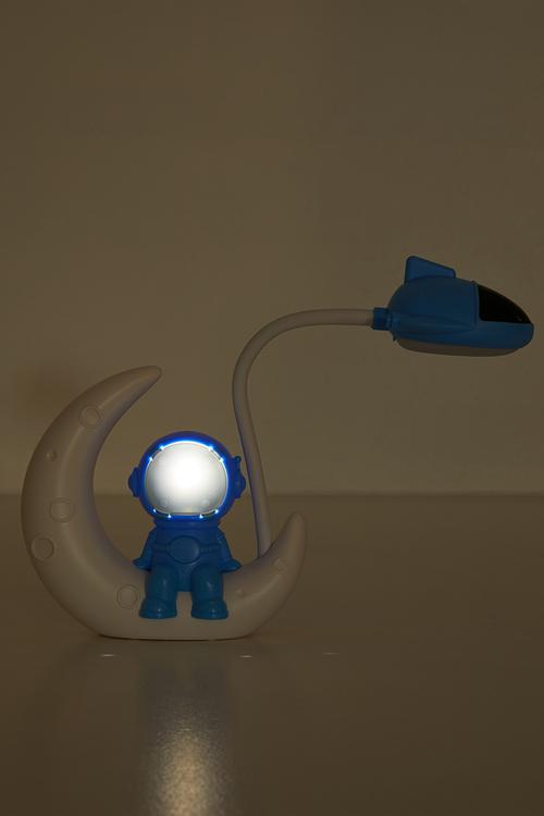 Astro on the moon lamp - blue & off white