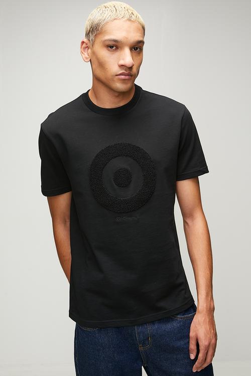 Target Towelling Tee Shirt 260Gsm - Black