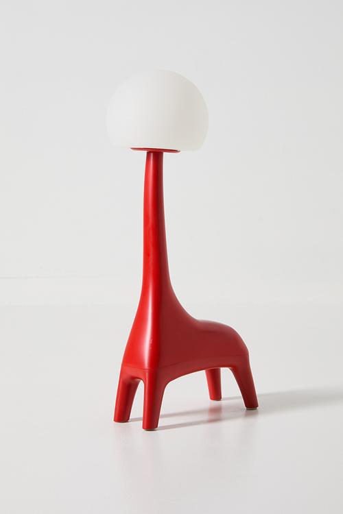 Bulb head character night light - red