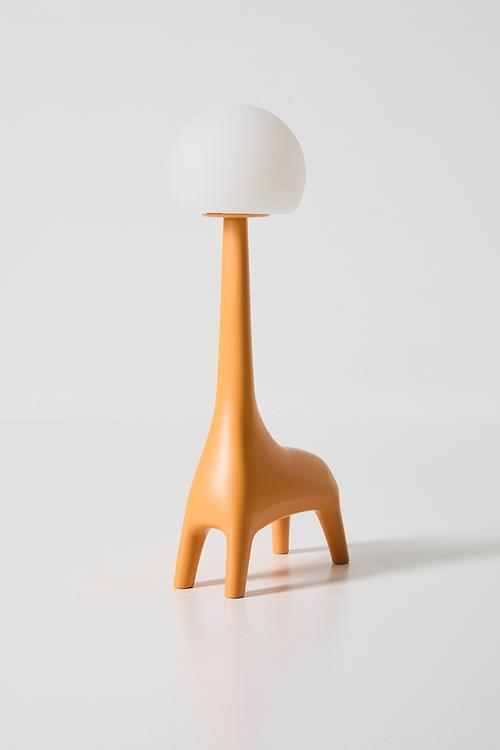 Bulb head character night light - yellow