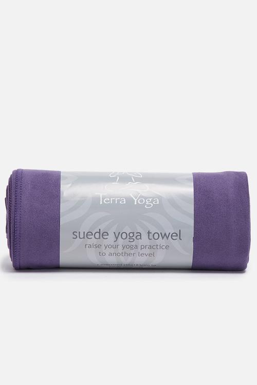 Suede yoga towel