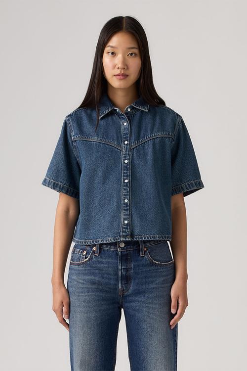 Logan Ss Denim Shirt -  Tencel Tinted Times