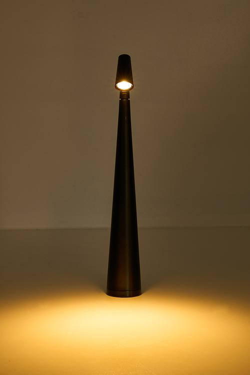 Rechargeable LED spotlight lamp - black
